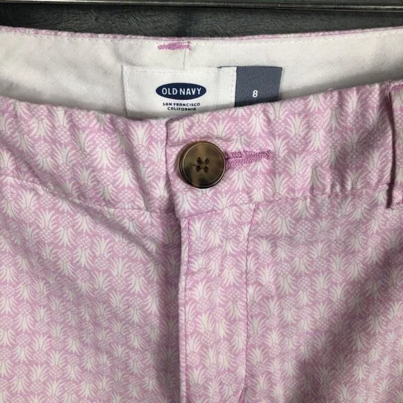 Old Navy Shorts Women’s Pink Twill Size Adult 8 - Picture 3 of 14